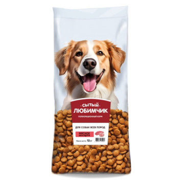 Сытый любимчик с мясное ассорти